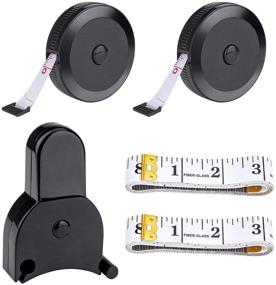 img 4 attached to 📏 5 Pack Body Measuring Tape 60 inch (150cm), 3 Styles with Lock Pin and Push Button Retract, for Sewing and Body Measurements