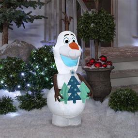 img 1 attached to 🎄 Disney Gemmy 4ft Airblown Inflatable Olaf Christmas Tree Holder