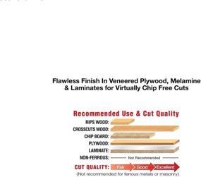 img 1 attached to 🔪 Freud LU80R010: High-Performance 10-Inch 80-Tooth Ultimate Plywood & Melamine Blade