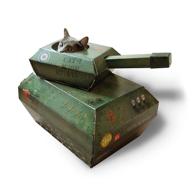 suck uk cat tank play house: interactive cat toys and condos for military-themed feline fun! logo