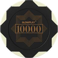 slowplay clay poker chips 10000 logo