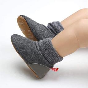 img 3 attached to TIMATEGO Носочки для новорожденных с противоскользящей подошвой, туфли для мальчиков в ботинках