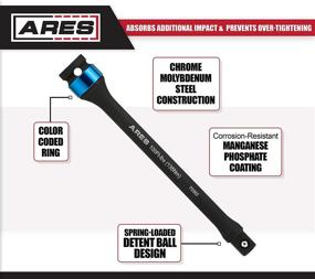 img 1 attached to 🔧 Ares 70367 Torque Limiting Extension Bar Set - Chrome Moly 1/2-Inch Drive - 8-Inch Long Impact Grade Bars - Flex Action Prevents Over-Tightening - Color Coded for Easy Identification