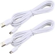 🔌 high-quality [2 pack] akwox 3m/10ft usb charger power cable - compatible with 3ds xl, 3ds, dsi xl, new 2ds xl, dsi, new 3ds xl logo