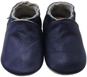 img 3 attached to Mejale Soft Leather Moccasins for Baby Boys and Girls - Anti-Skid Infant Toddler Prewalker Shoes