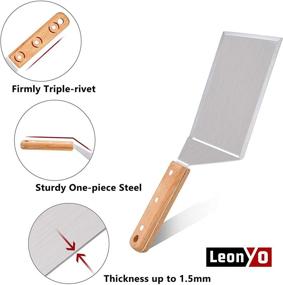 img 2 attached to Leonyo Griddle Accessories Stainless Spatula