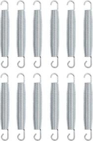 img 4 attached to 🌪️ Set of 12 VICRR 5.5 Inch Heavy Duty Stainless Steel Trampoline Springs with Free T-Hook - Replacement Springs for Enhanced Performance