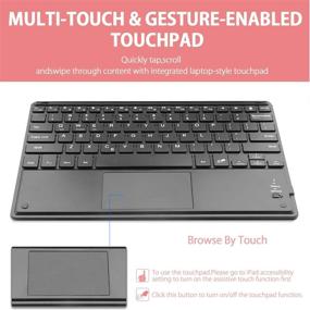 img 2 attached to iPad Pro 11 Keyboard Case 2020 & 2018: Slim Folio Cover with Touchpad, Support Apple Pencil Charging - Rose Gold