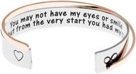 👩 adoption bracelets: capturing hearts since day one - stepdaughter gifts, adopted child, stepchild cuff logo