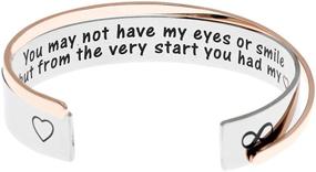 img 4 attached to 👩 Adoption Bracelets: Capturing Hearts Since Day One - Stepdaughter Gifts, Adopted Child, Stepchild Cuff