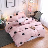 comforter bedding set 4pcs closure breathable printed bedding logo