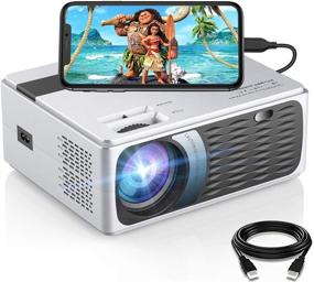 img 4 attached to 🎥 Enhance Your Home Entertainment with SAMMIX Movie Projector - 1080P Supported, 200 ANSI Lumen Portable Video Projector! Compatible with TV Stick, Laptop/Phone, PS4/5, HDMI, VGA, TF, AV and USB! (White)