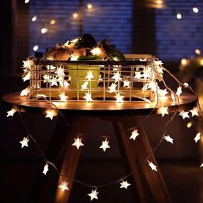 img 2 attached to 33Ft Plug in LED Star Fairy String Lights, Waterproof & Extendable for Indoor/Outdoor, Wedding Party, Christmas Tree, New Year, Garden Decoration - Warm White