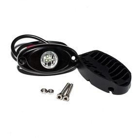 img 1 attached to 🚙 Enhance Your Vehicle's Style with Waterproof LED Rock Lights 4PODS for Offroad Adventures - Blue