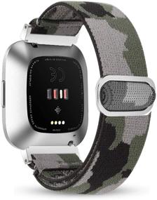 img 4 attached to Bluehsaw Elastic Bands Compatible With Fitbit Versa/Fitbit Versa 2/Fitbit Versa Lite/Versa SE