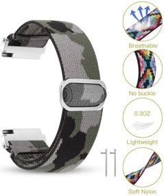 img 1 attached to Bluehsaw Elastic Bands Compatible With Fitbit Versa/Fitbit Versa 2/Fitbit Versa Lite/Versa SE