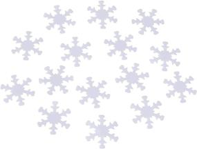 img 1 attached to White Snowflake Confetti 1000 Piece Decoration
