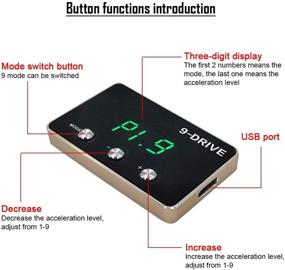 img 2 attached to 🏎️ GZYF Автомобильный электронный регулятор дроссельной заслонки Car 9 Drive Mode - Повышение производительности для BMW серий 1-7, X1-X6, Mini Cooper
