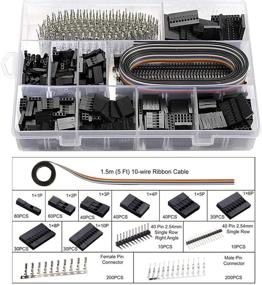 img 2 attached to Qibaok Crimping Tool Kit: Ratcheting Crimper with 1550PCS 2.54mm Dupont Connectors and 760pcs 2.54mm JST-XH Connectors for AWG 26-20 (0.1-0.5mm²)