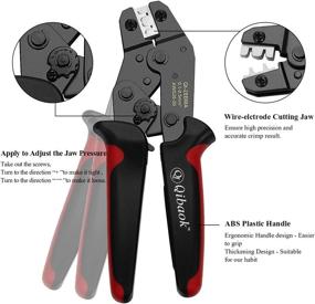 img 3 attached to Qibaok Crimping Tool Kit: Ratcheting Crimper with 1550PCS 2.54mm Dupont Connectors and 760pcs 2.54mm JST-XH Connectors for AWG 26-20 (0.1-0.5mm²)