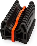 🚽 camco 20 ft (43051) sidewinder rv sewer hose support: sturdy lightweight plastic, no creep closure, holds hoses in place - no straps needed logo