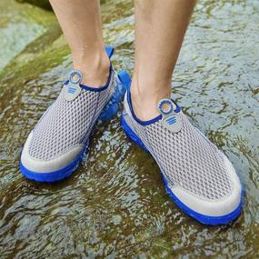 img 1 attached to 🚶 Quick Dry Water Shoes Slip-on Aqua Sport Walking Shoes for Men and Women by GOOD STUDIOS