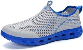 img 4 attached to 🚶 Quick Dry Water Shoes Slip-on Aqua Sport Walking Shoes for Men and Women by GOOD STUDIOS