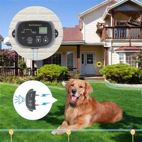 img 3 attached to 🐶 KOFOHON Electric Dog Fence for 2 Dogs - In-Ground/Underground Pet Fence System with Waterproof Collar - Suitable for S/M/L Dogs - 3 Function: Tone, Vibration, Shock