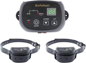 img 4 attached to 🐶 KOFOHON Electric Dog Fence for 2 Dogs - In-Ground/Underground Pet Fence System with Waterproof Collar - Suitable for S/M/L Dogs - 3 Function: Tone, Vibration, Shock