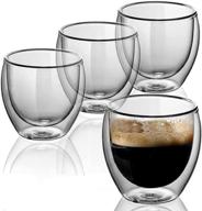 ☕ cappuccino espresso double wall glass логотип