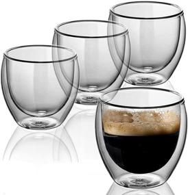 img 4 attached to ☕ Cappuccino Espresso Double Wall Glass