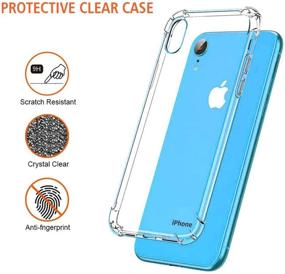 img 2 attached to Premium Bundle: Clear Case & Tempered Glass Screen Protectors for iPhone XR - Crystal Clear Soft Case, Shockproof Bumpers, Slim Fit