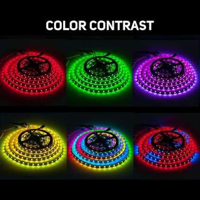 img 3 attached to 🌈 SEZO WS2812B Programmable LED Strip Light - Dream Color, Alloy Wires, 3.3FT/1M, IP30 Non-Waterproof