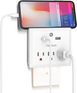 🔌 multi plug outlet extender with usb wall charger and night light - 3 electrical outlet splitter and 2 usb phone charger wall plug for cruise essentials - power outlet expander with charging station and extra usb ports logo