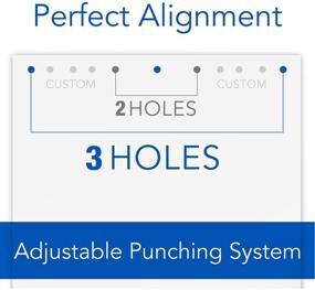 img 2 attached to 📎 Swingline Precision Pro Hole Puncher - Adjustable, 2-3 Holes, 10 Sheet Punch Capacity - Black/Gray (74038)