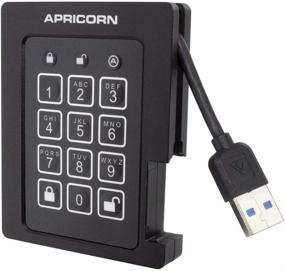 img 4 attached to Apricorn Aegis Padlock 480GB SSD - 256-Bit Encryption, FIPS 140-2 Level 2 Validated, USB 3.0, Ruggedized External Portable Drive