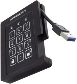 img 1 attached to Apricorn Aegis Padlock 480GB SSD - 256-Bit Encryption, FIPS 140-2 Level 2 Validated, USB 3.0, Ruggedized External Portable Drive