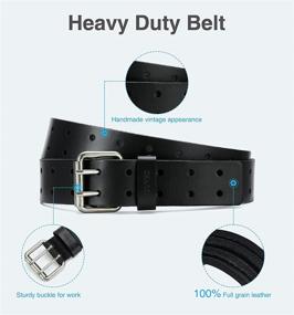 img 2 attached to Leather Belts Chaoren Double Casual
