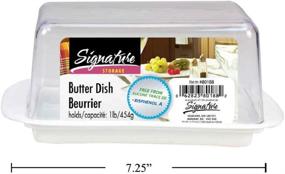 img 1 attached to 🧈 Convenient Butter Dish: Store a Generous 1 lb in a Compact 5.5x3.5x3.25 Container