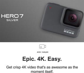 img 3 attached to 📷 Камера экшн GoPro HERO7 Silver - водонепроницаемая цифровая камера с сенсорным экраном, видео в формате 4K HD, фотографиями 10 МП, прямым эфиром и стабилизацией - упаковка для электронной коммерции