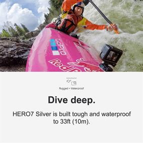 img 2 attached to 📷 Камера экшн GoPro HERO7 Silver - водонепроницаемая цифровая камера с сенсорным экраном, видео в формате 4K HD, фотографиями 10 МП, прямым эфиром и стабилизацией - упаковка для электронной коммерции