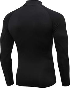 img 2 attached to 3-Pack Mens Audoc Compression Long Sleeve Athletic Base Layer Workout T-Shirts