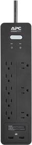 img 3 attached to APC Power Strip Surge Protector USB Charging Ports 💡 PH8U2 2160 Joules Flat Plug 8 Outlets Black - Enhanced SEO