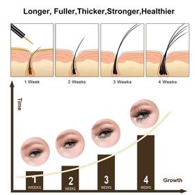 img 1 attached to 👁️ ACEJET Eyelash Growth Serum: Rapid Lash Growth Booster for Longer, Fuller, Thicker Eyelashes and Eyebrows - 6ml