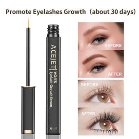 img 2 attached to 👁️ ACEJET Eyelash Growth Serum: Rapid Lash Growth Booster for Longer, Fuller, Thicker Eyelashes and Eyebrows - 6ml