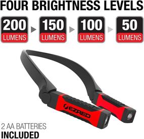 img 2 attached to ✨ Enhanced EZRED Bright NK10 Utility Neck Light for Convenient Hands-Free Lighting, Red and Black