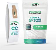 🧹 zvac replacement oreck cc & xl vacuum bag compatible with oreck part # ccpk8dw, pk2008, 59220 - fits all oreck vacuums using type cc bags (15 pack) логотип