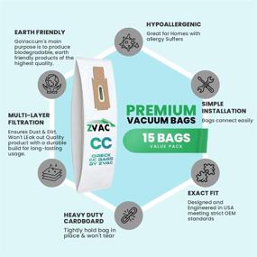 img 3 attached to 🧹 ZVac Replacement Oreck CC & XL Vacuum Bag Compatible with Oreck Part # CCPK8DW, PK2008, 59220 - Fits All Oreck Vacuums Using Type CC Bags (15 Pack)