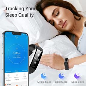 img 2 attached to 🏋️ Livikey Fitness Tracker - Waterproof Watch with Heart Rate Sleep Monitoring, Pedometer Step Counter, Calorie Tracking, 14 Sports Modes - Ideal for Women and Men