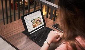 img 1 attached to 📚 ZAGG Slimbook Go - Black Ultrathin Case with Detachable Bluetooth Keyboard - Designed for 2019 Apple iPad Pro 12.9